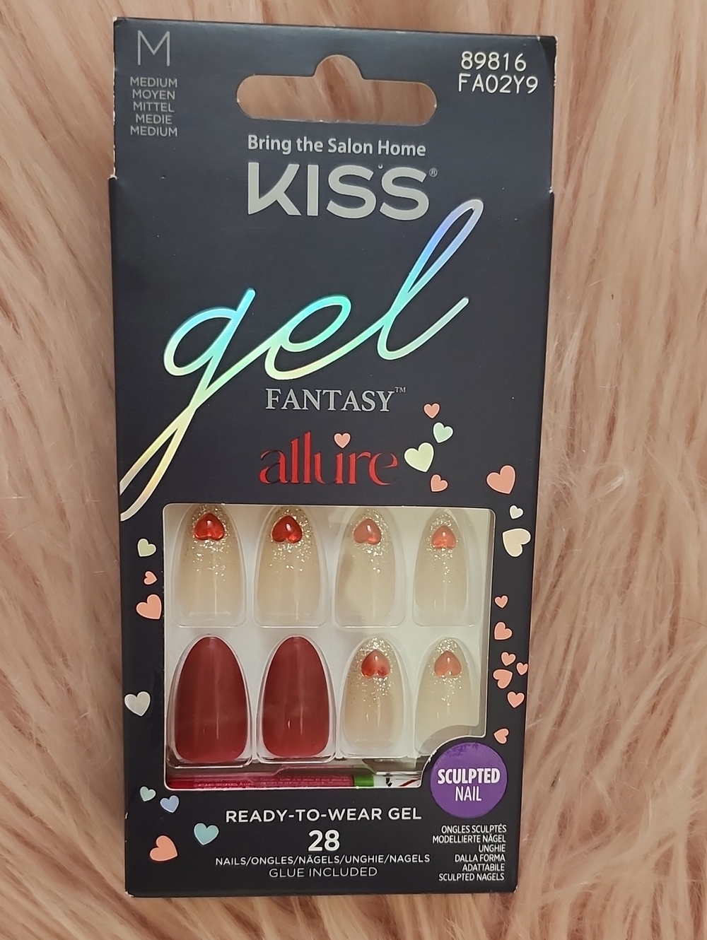 Brand New KISS GEL FANTASY ALLURE False Nails-M